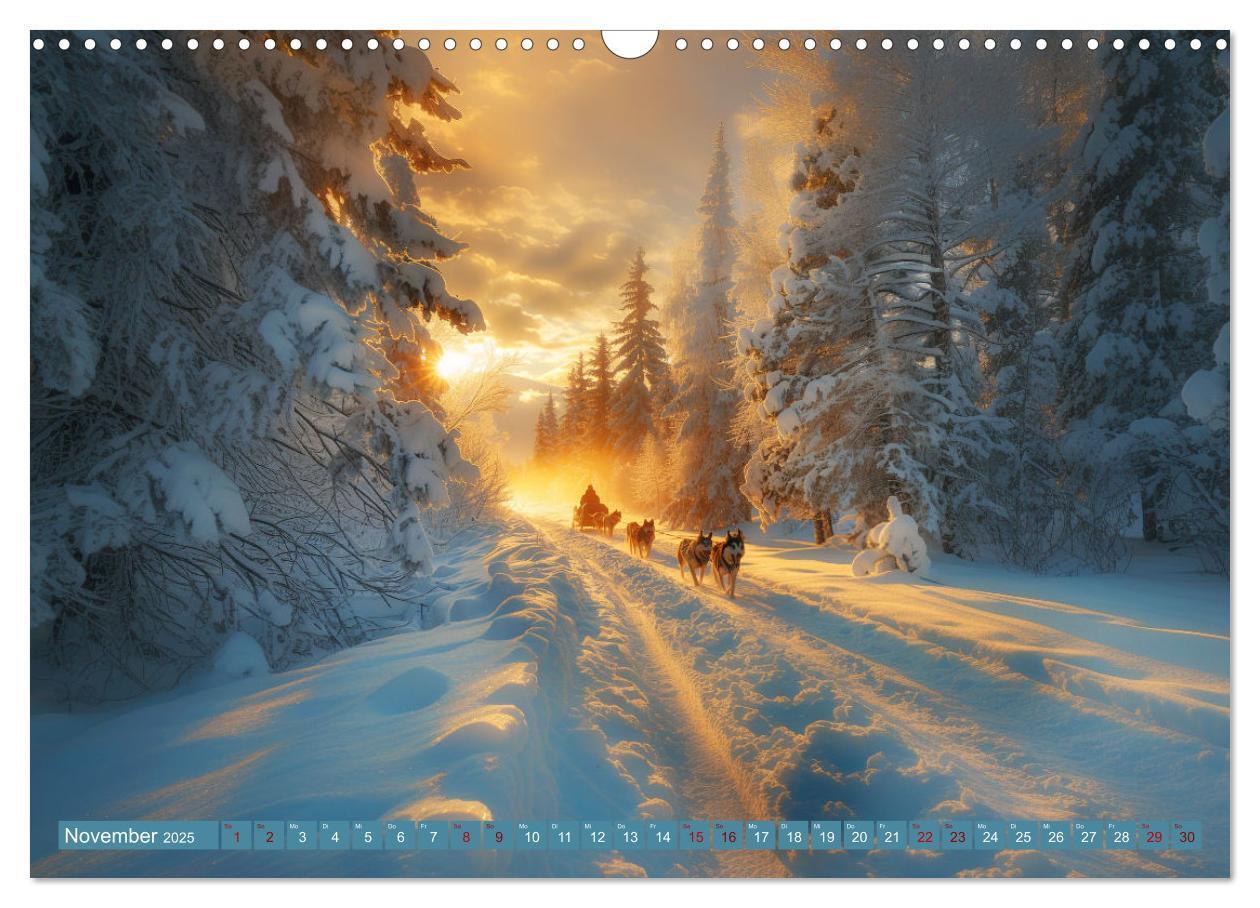 Bild: 9783383831263 | Schlittenhund Träume (Wandkalender 2025 DIN A3 quer), CALVENDO...