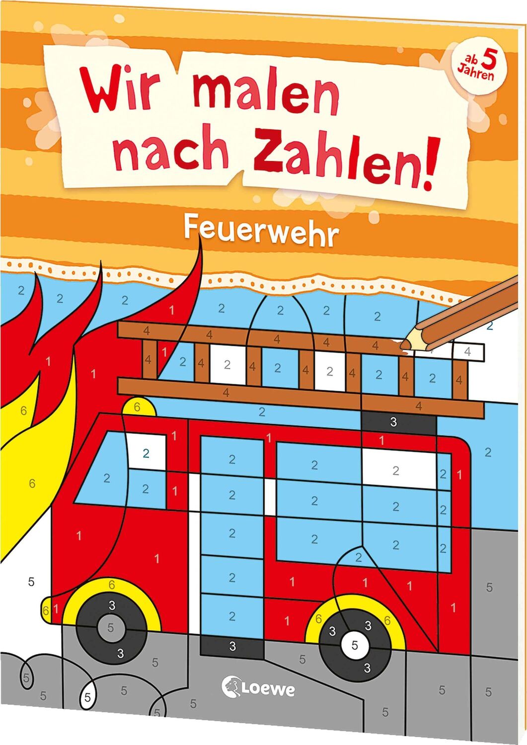 Cover: 9783743218383 | Wir malen nach Zahlen! - Feuerwehr | Loewe Kreativ | Broschüre | 32 S.