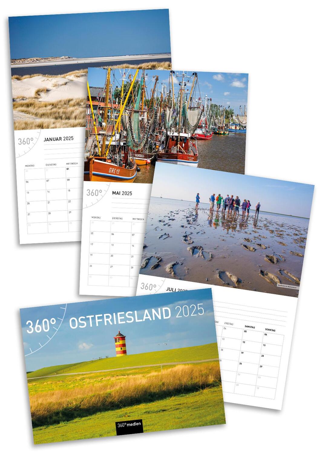 Bild: 9783968555782 | 360° Ostfriesland Broschürenkalender 2025 | Ottmar Heinze | Kalender