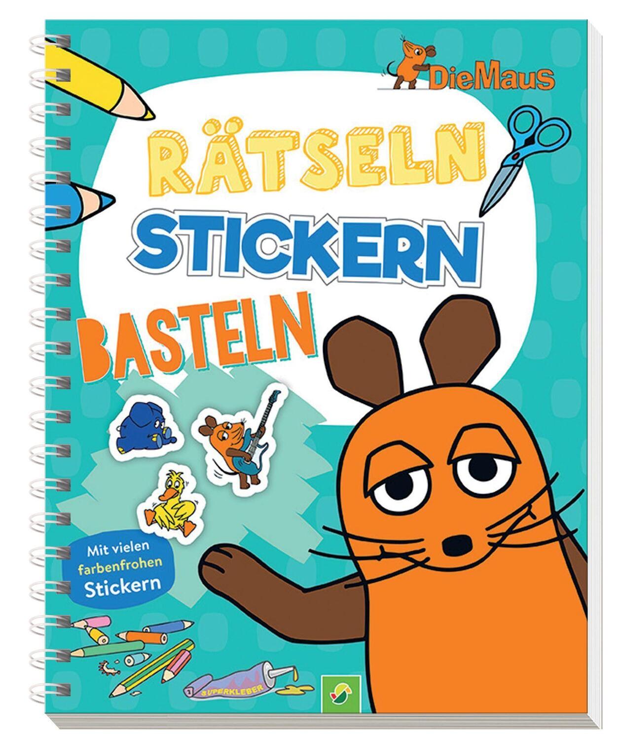 Cover: 9783849927653 | Die Maus - Rätseln, Stickern, Basteln | Schwager &amp; Steinlein | Buch