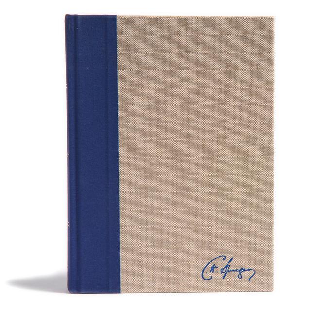 Cover: 9781462741113 | KJV Spurgeon Study Bible, Navy/Tan Cloth-Over-Board | Begg (u. a.)