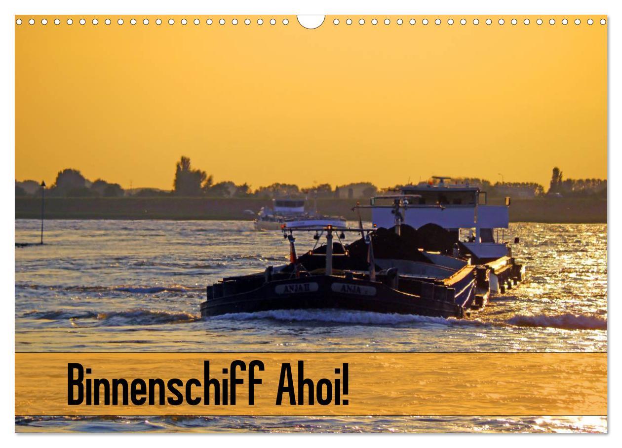 Cover: 9783435738090 | Binnenschiff Ahoi! (Wandkalender 2025 DIN A3 quer), CALVENDO...