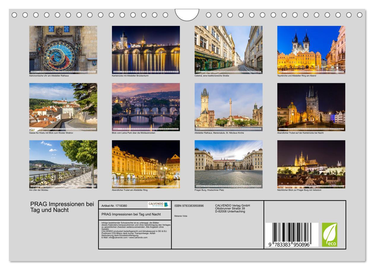 Bild: 9783383950896 | PRAG Impressionen bei Tag und Nacht (Wandkalender 2025 DIN A4...