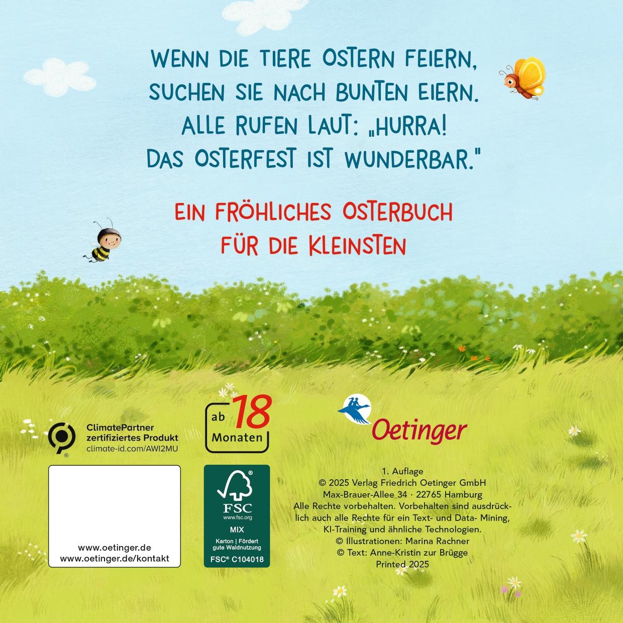 Rückseite: 9783751204873 | Wenn die Tiere Ostern feiern | Anne-Kristin Zur Brügge | Buch | 16 S.