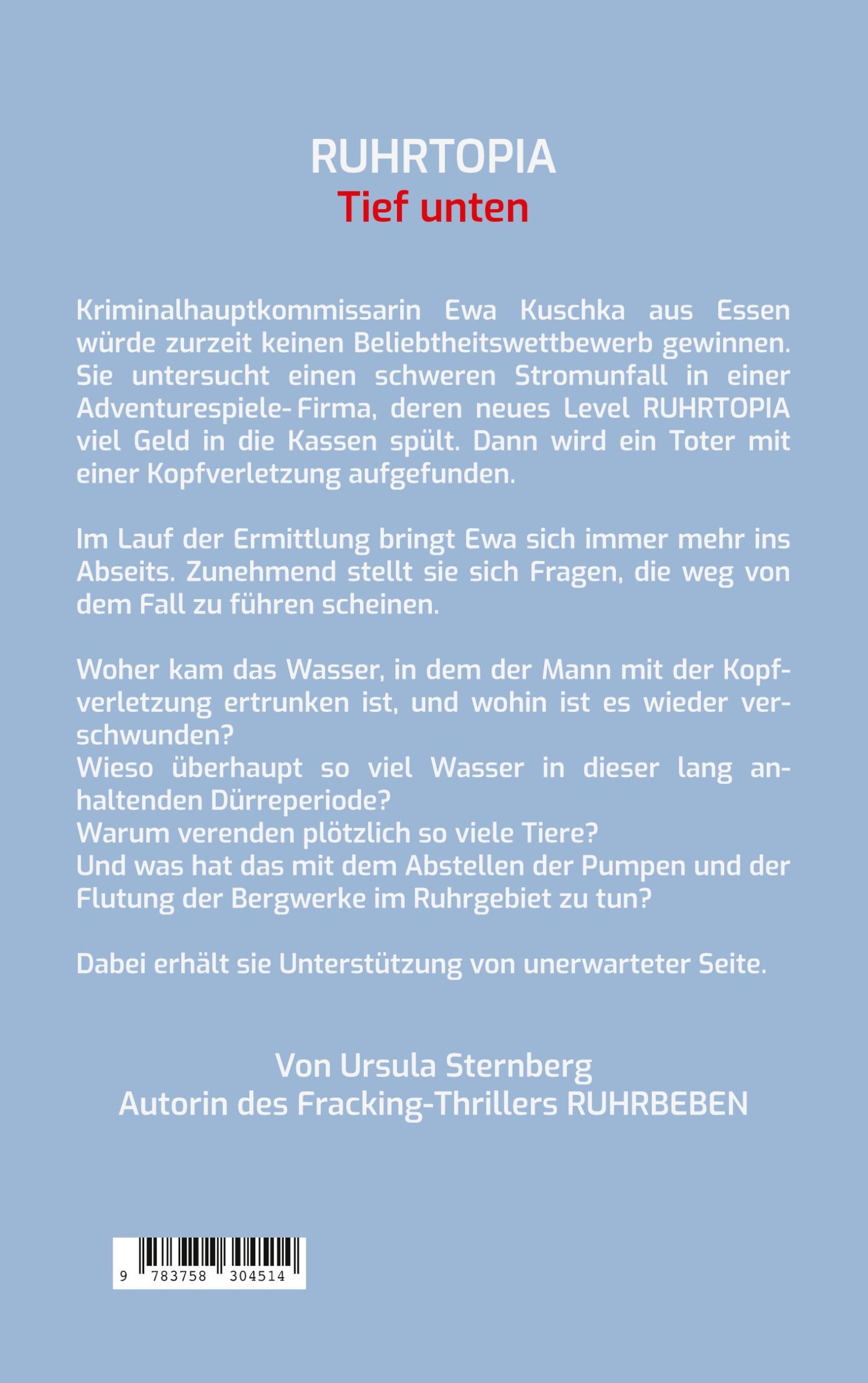 Rückseite: 9783758304514 | Ruhrtopia | Tief unten | Ursula Sternberg | Taschenbuch | 434 S.