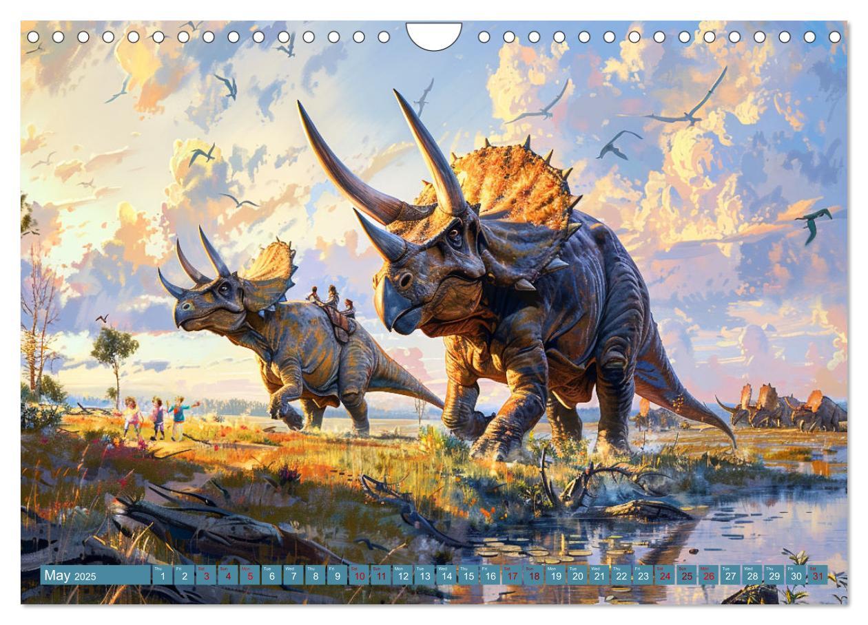 Bild: 9781325977895 | Dinosaur Legends (Wall Calendar 2025 DIN A4 landscape), CALVENDO 12...