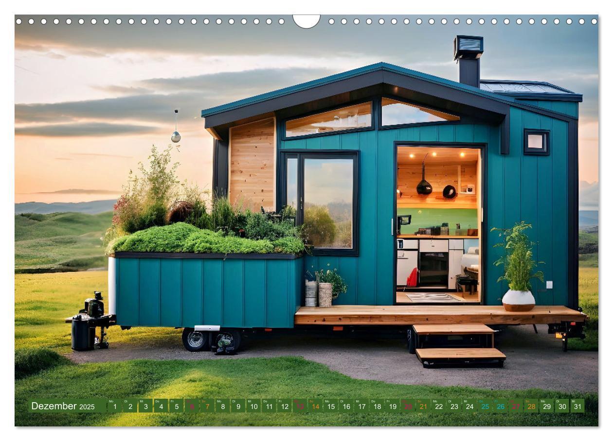 Bild: 9783383827334 | Tiny Houses - wohnen auf kleinstem Raum (Wandkalender 2025 DIN A3...