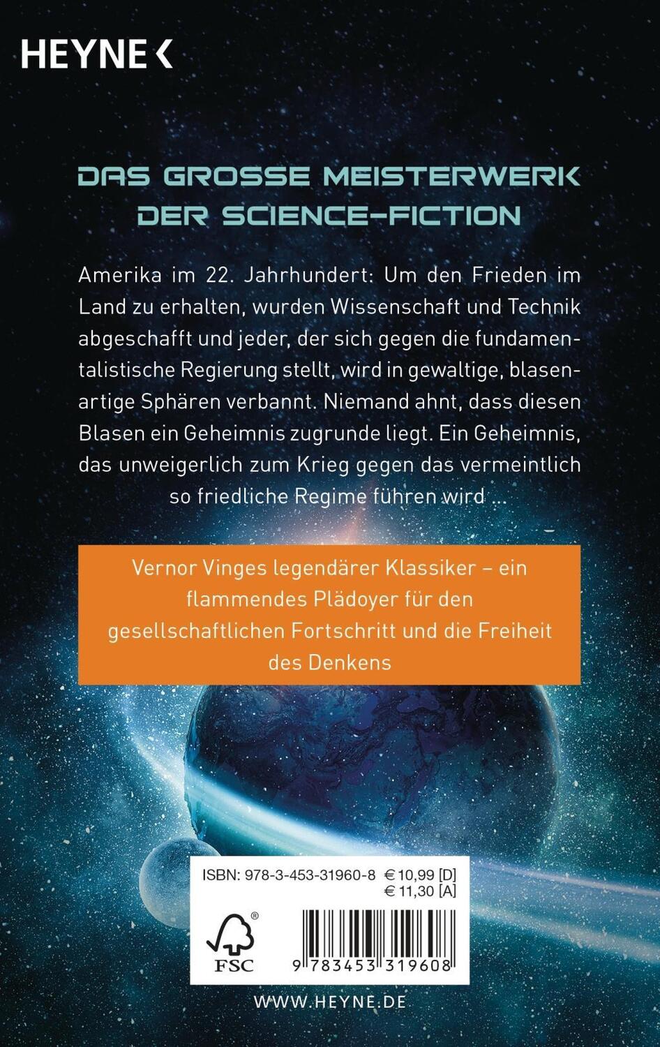 Bild: 9783453319608 | Der Friedenskrieg | Roman | Vernor Vinge | Taschenbuch | Deutsch