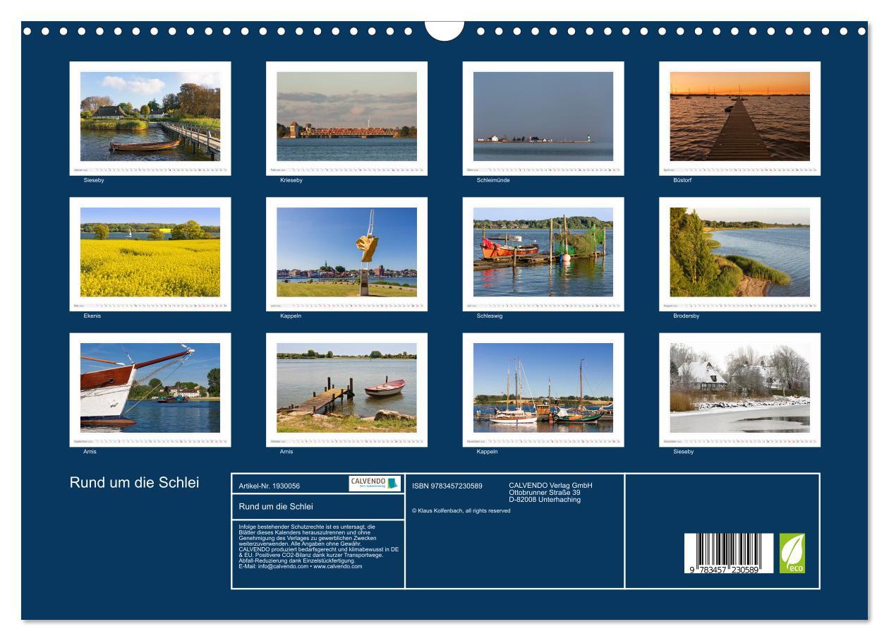 Bild: 9783457230589 | Rund um die Schlei (Wandkalender 2025 DIN A3 quer), CALVENDO...