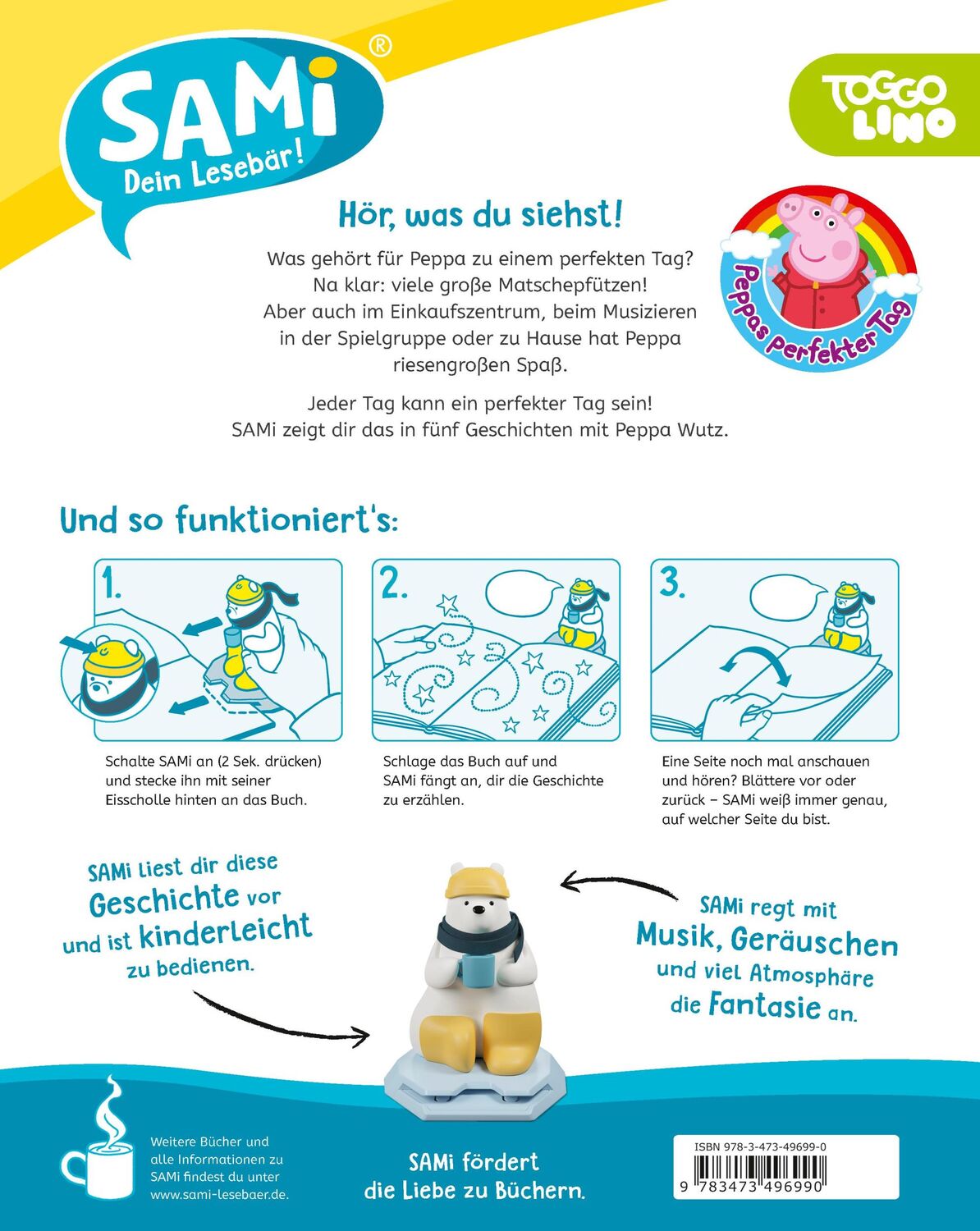 Rückseite: 9783473496990 | SAMi - Peppa Pig - Peppas perfekter Tag | Carla Felgentreff | Buch