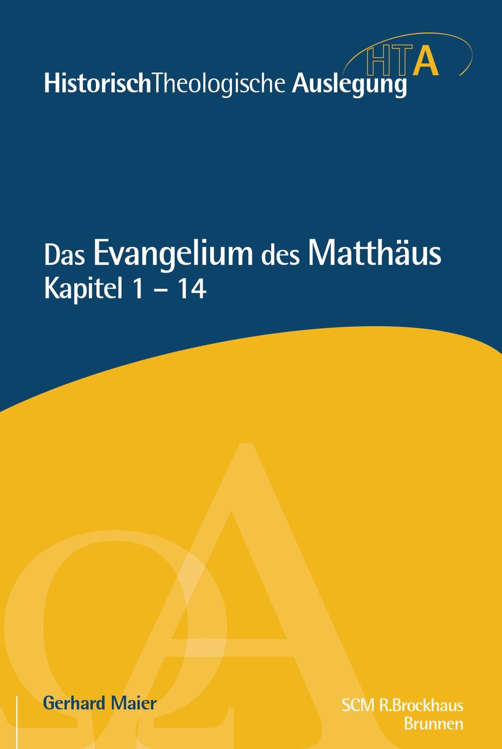 Cover: 9783417297300 | Das Evangelium des Matthäus, Kapitel 1-14 | Kapitel 1-4 | Maier | 2015