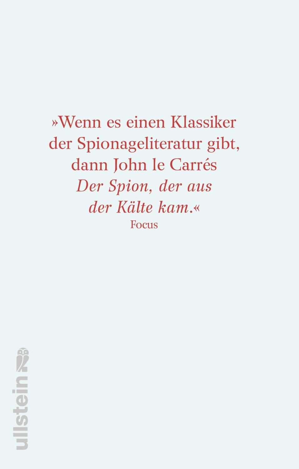 Rückseite: 9783548290034 | Der Spion, der aus der Kälte kam | John Le Carré | Buch | 384 S.