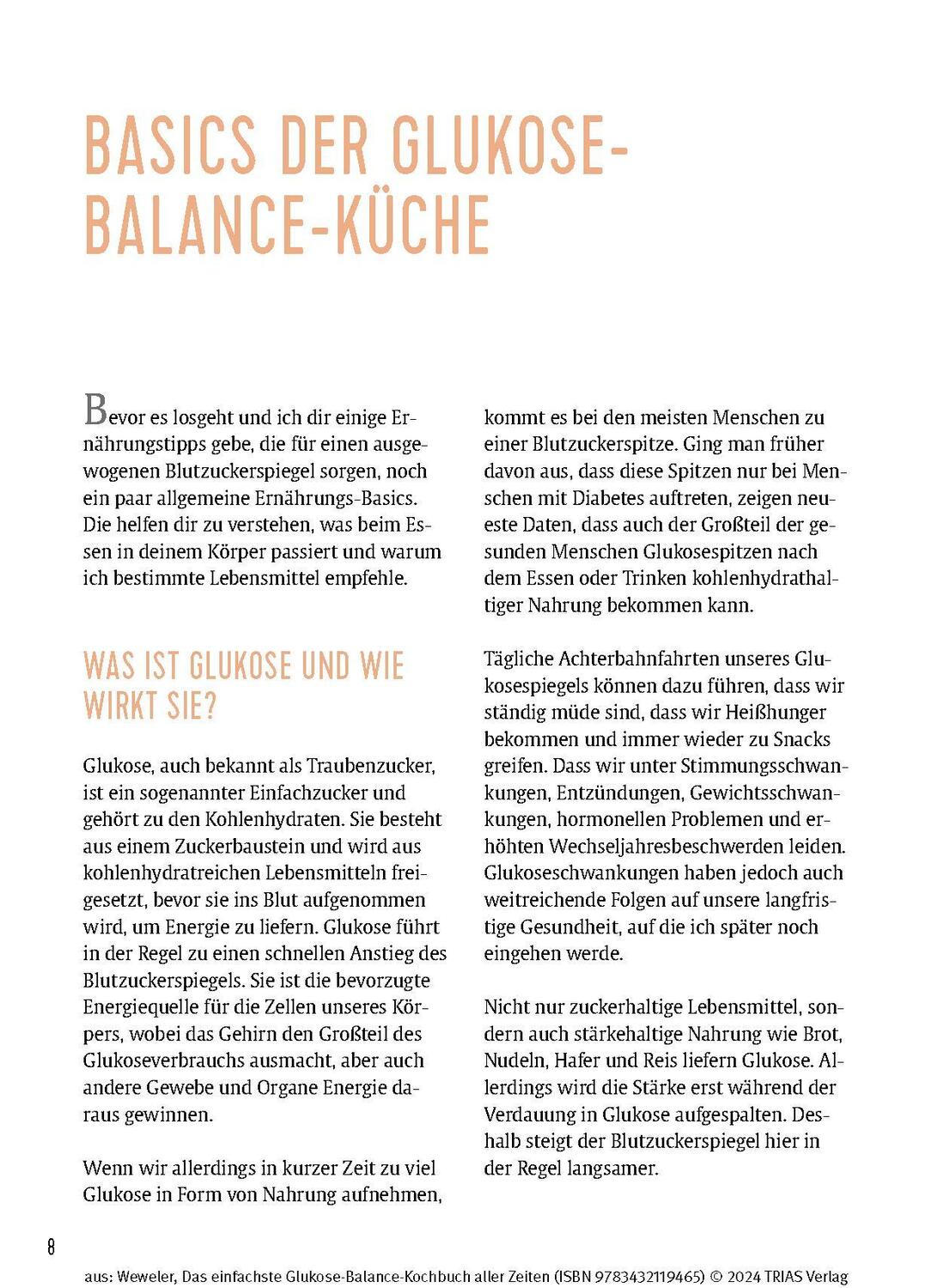 Bild: 9783432119465 | Das einfachste Glukose-Balance-Kochbuch aller Zeiten | Nora Weweler