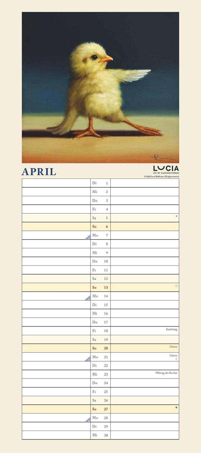 Bild: 4250809653921 | Lucia Heffernan: Yoga Chicks Planer 2025 - Wandkalender -...