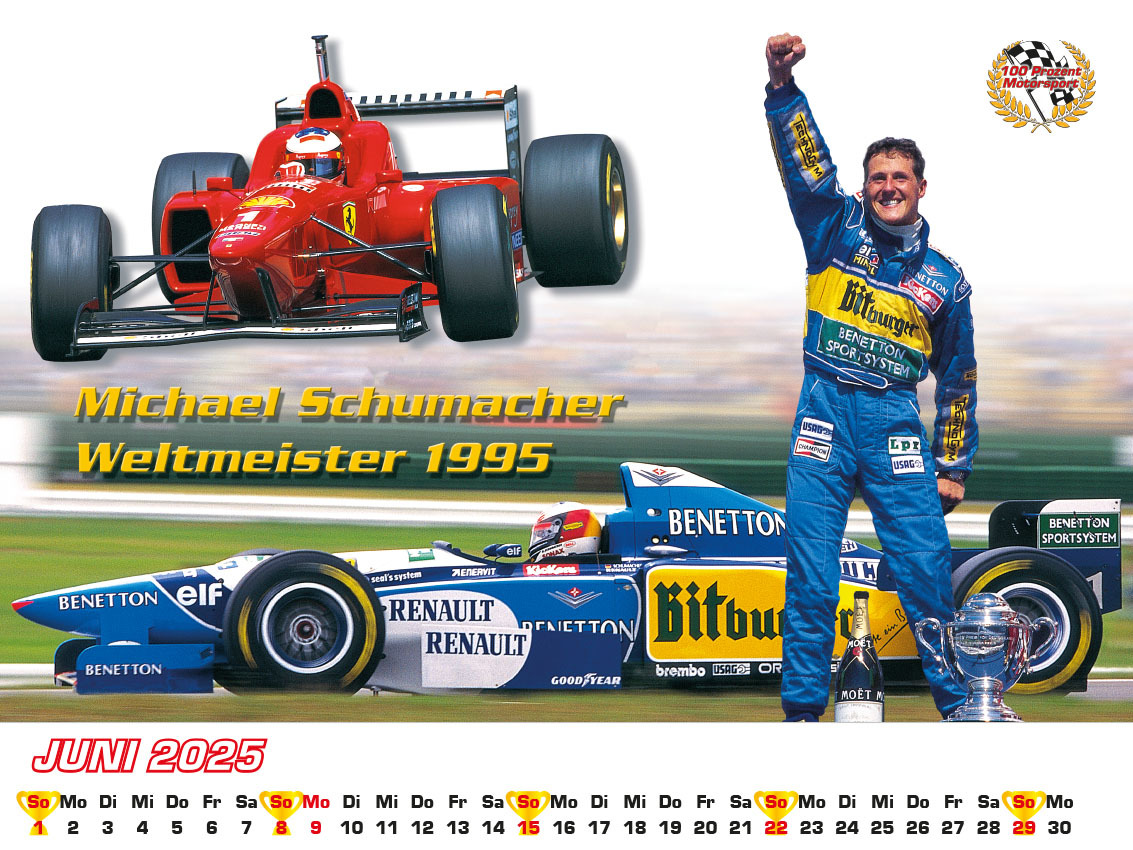 Bild: 9783948794804 | Best of F1 der 90iger Kalender 2025 | Frank Pommer | Kalender | 2025