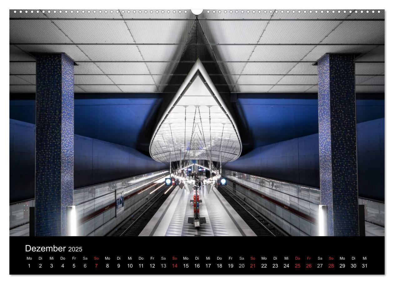 Bild: 9783435489978 | MetroMUC, Stationen im Untergrund Münchens (Wandkalender 2025 DIN...