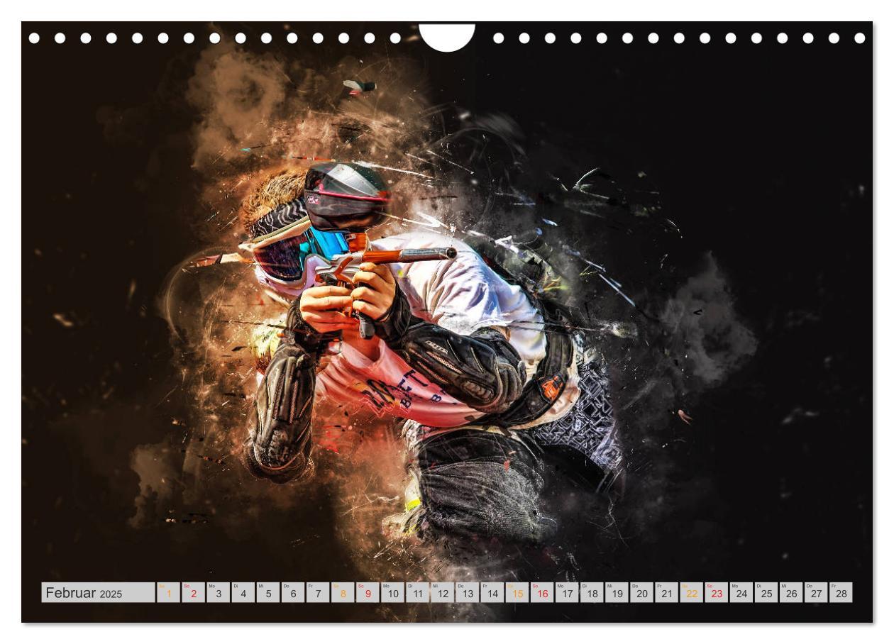 Bild: 9783435387878 | Paintball - extrem cool (Wandkalender 2025 DIN A4 quer), CALVENDO...