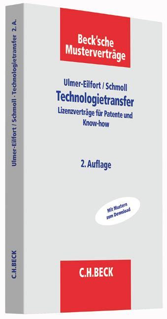 Cover: 9783406691706 | Technologietransfer | Lizenzverträge für Patente und Know-how | Buch