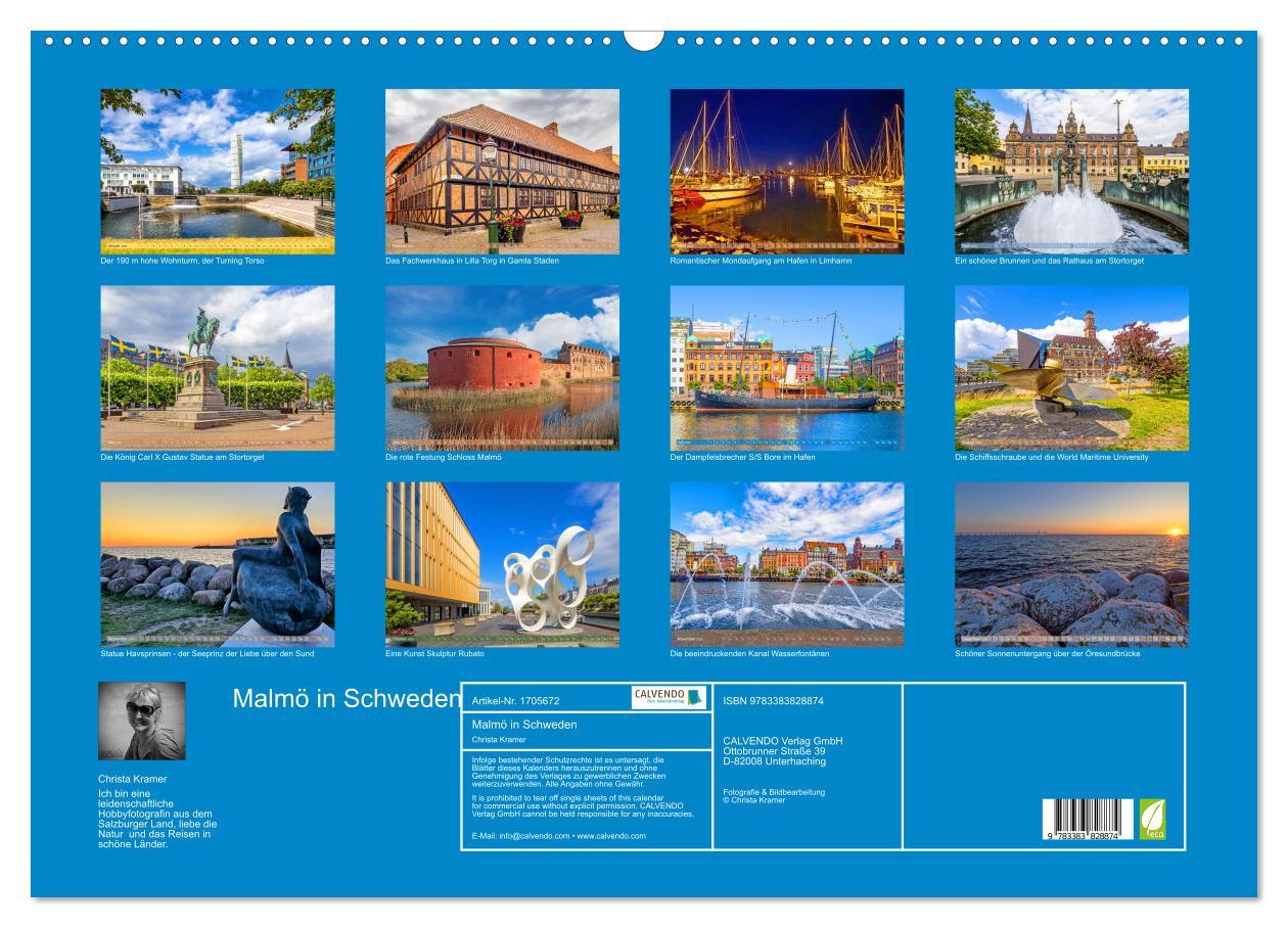 Bild: 9783383828874 | Malmö in Schweden (Wandkalender 2025 DIN A2 quer), CALVENDO...