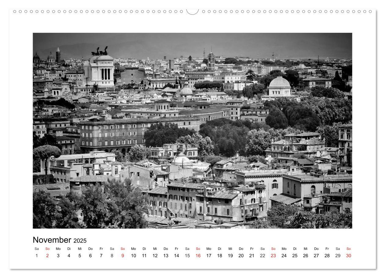 Bild: 9783435580194 | ROM Monochrom (Wandkalender 2025 DIN A2 quer), CALVENDO Monatskalender