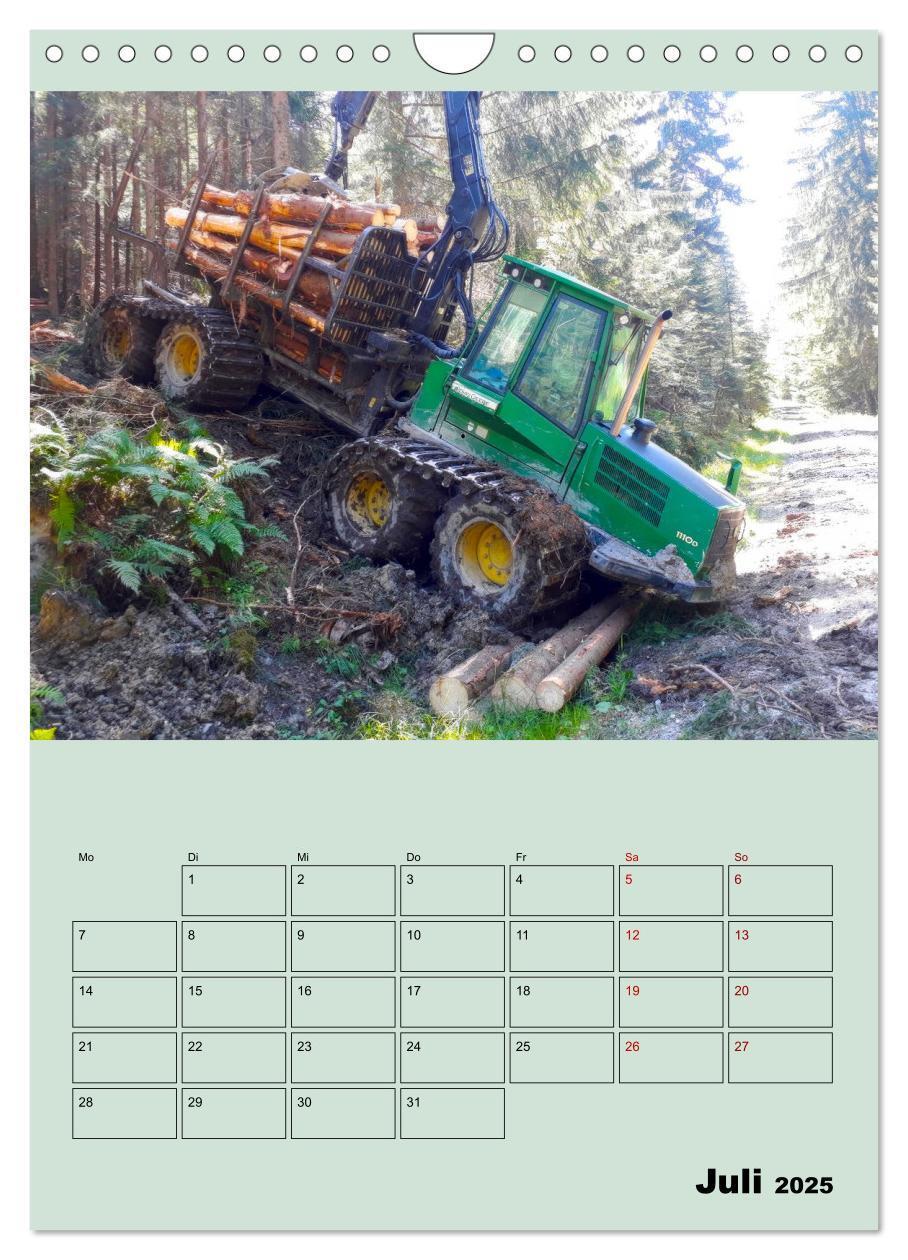 Bild: 9783383959042 | Forst-Maschinen der Forwarder im Einsatz (Wandkalender 2025 DIN A4...