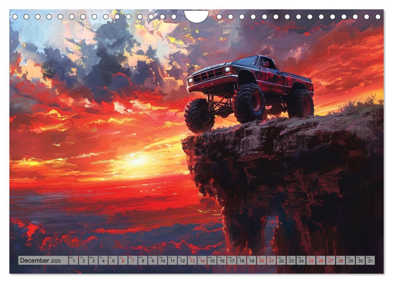 Bild: 9781325977208 | Monstertruck Madness (Wall Calendar 2025 DIN A4 landscape),...