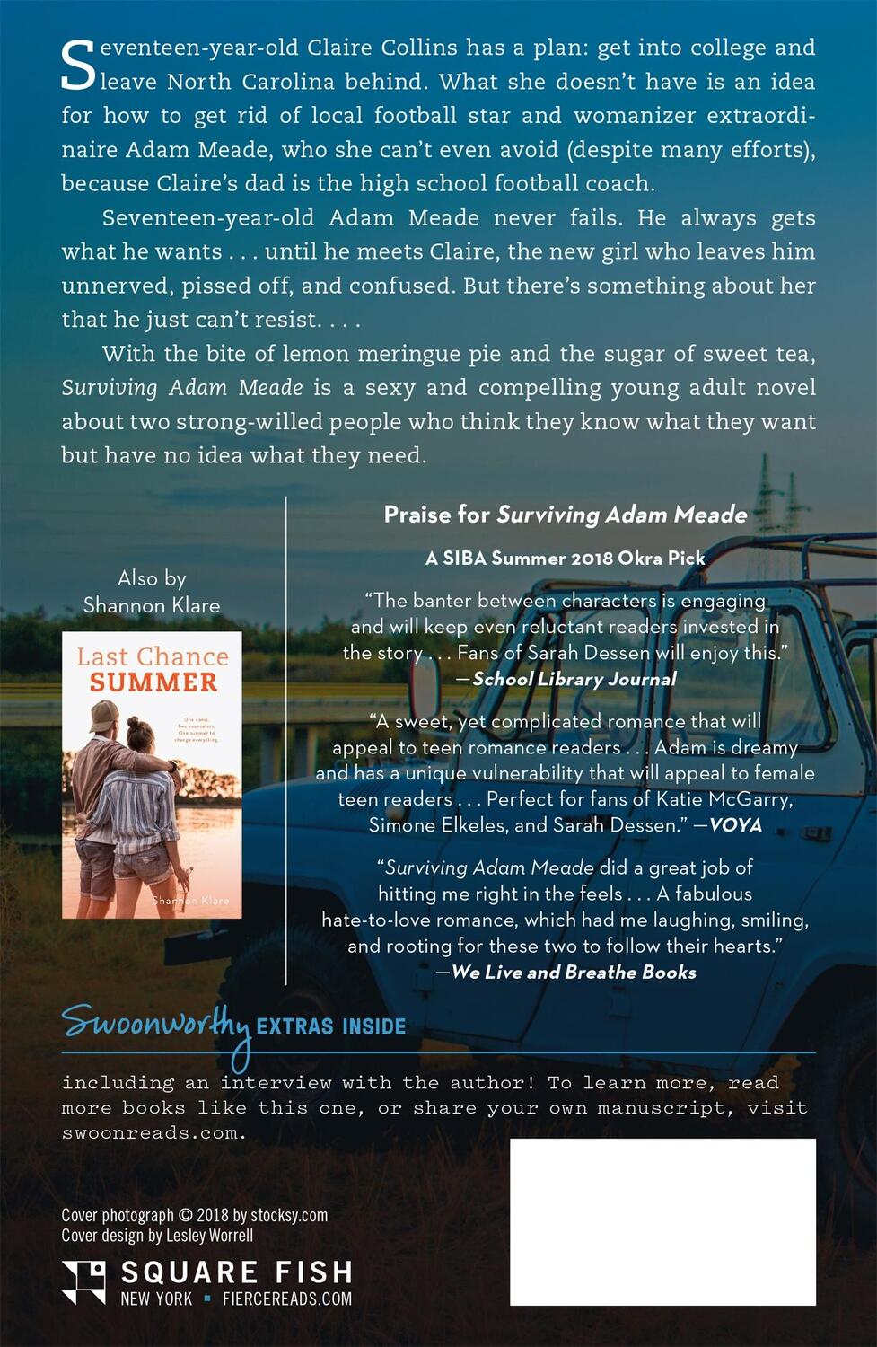 Rückseite: 9781250309228 | Surviving Adam Meade | Shannon Klare | Taschenbuch | Paperback | 2020