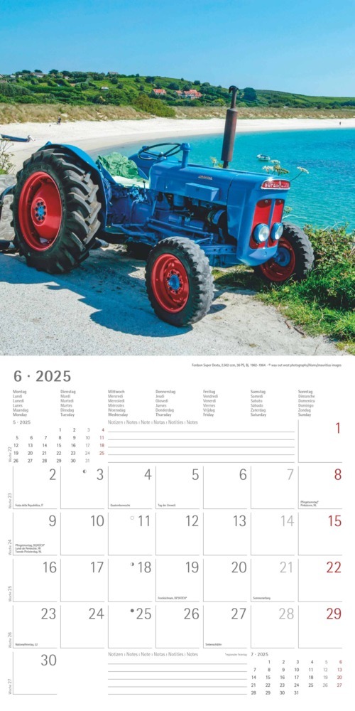 Bild: 4251732343170 | Alpha Edition - Traktoren Classics 2025 Broschürenkalender,...