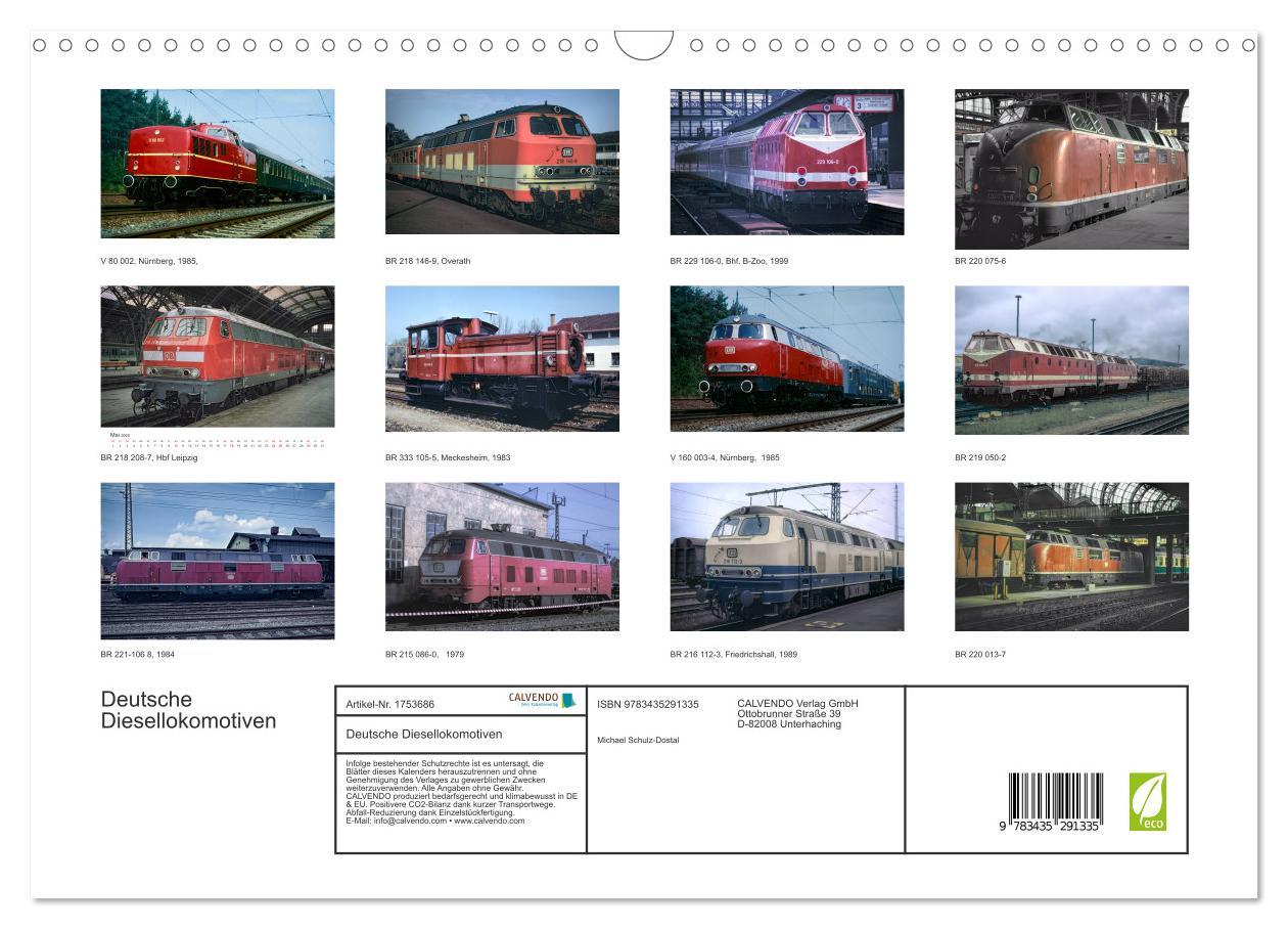 Bild: 9783435291335 | Deutsche Diesellokomotiven (Wandkalender 2025 DIN A3 quer),...