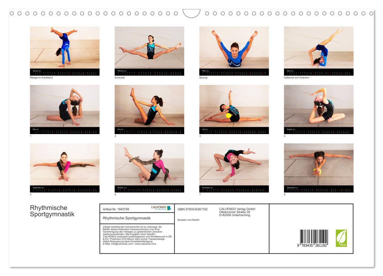 Bild: 9783435261192 | Rhythmische Sportgymnastik (Wandkalender 2025 DIN A3 quer),...