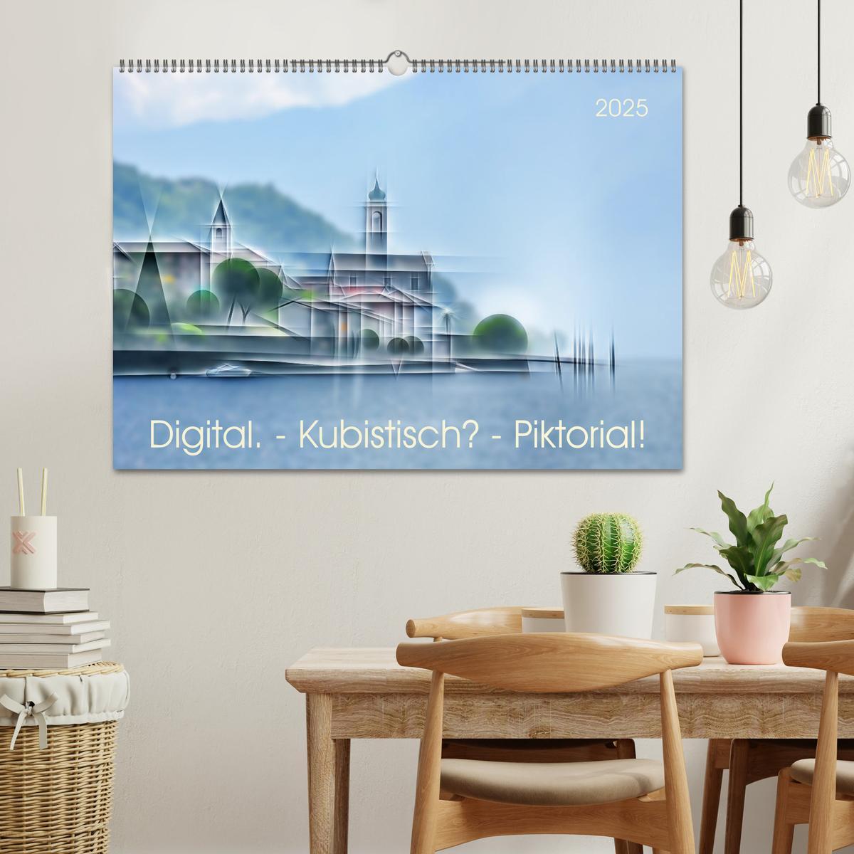 Bild: 9783457143919 | Digital - Kubistisch - Piktorial (Wandkalender 2025 DIN A2 quer),...