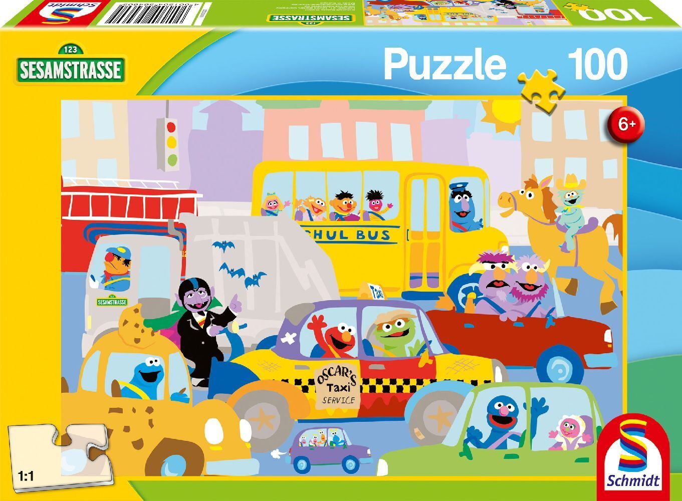 Cover: 4001504564605 | Im Straßenverkehr, 100 Teile | Kinderpuzzle Sesamstraße | Spiel | 2023