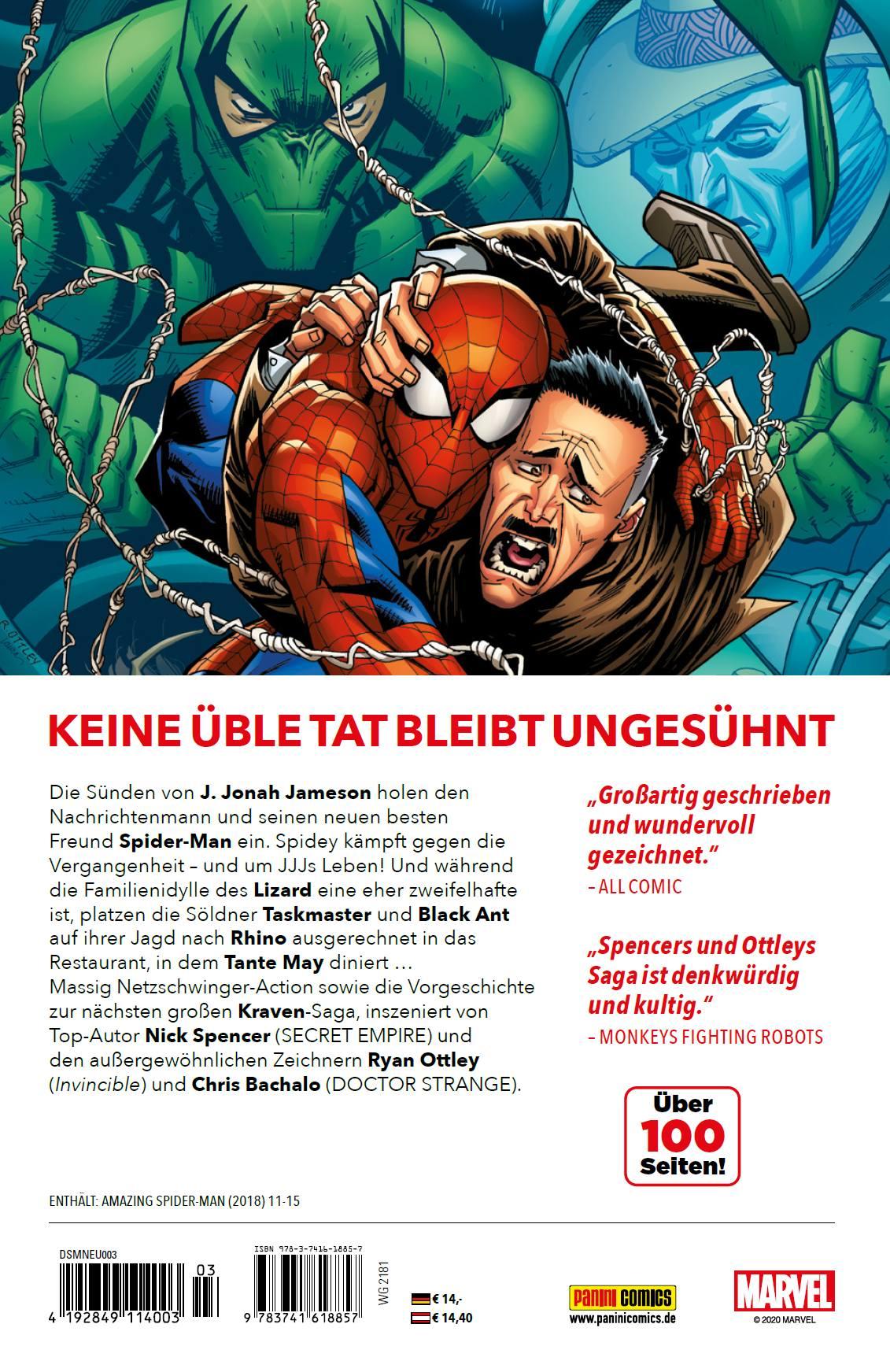 Rückseite: 9783741618857 | Spider-Man - Neustart | Bd. 3: Stich der Vergangenheit | Taschenbuch