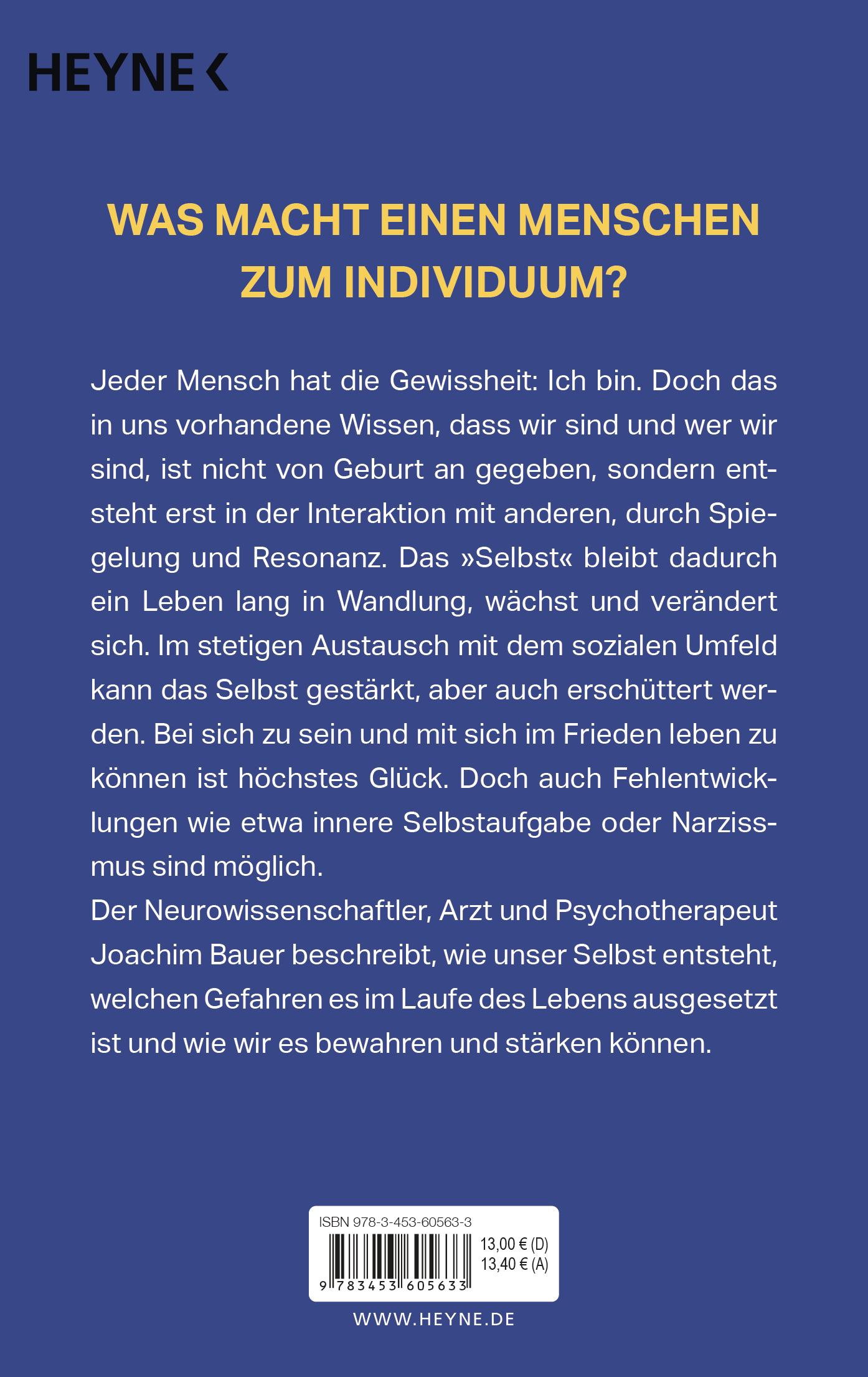 Bild: 9783453605633 | Wie wir werden, wer wir sind | Joachim Bauer | Taschenbuch | 256 S.