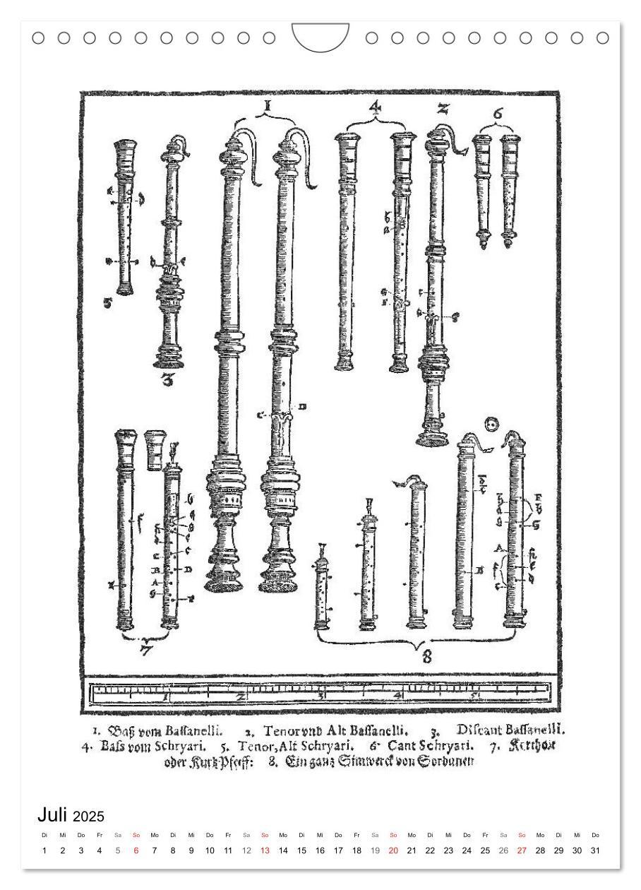 Bild: 9783435967575 | Michael Praetorius Syntagma Musicum (Wandkalender 2025 DIN A4...