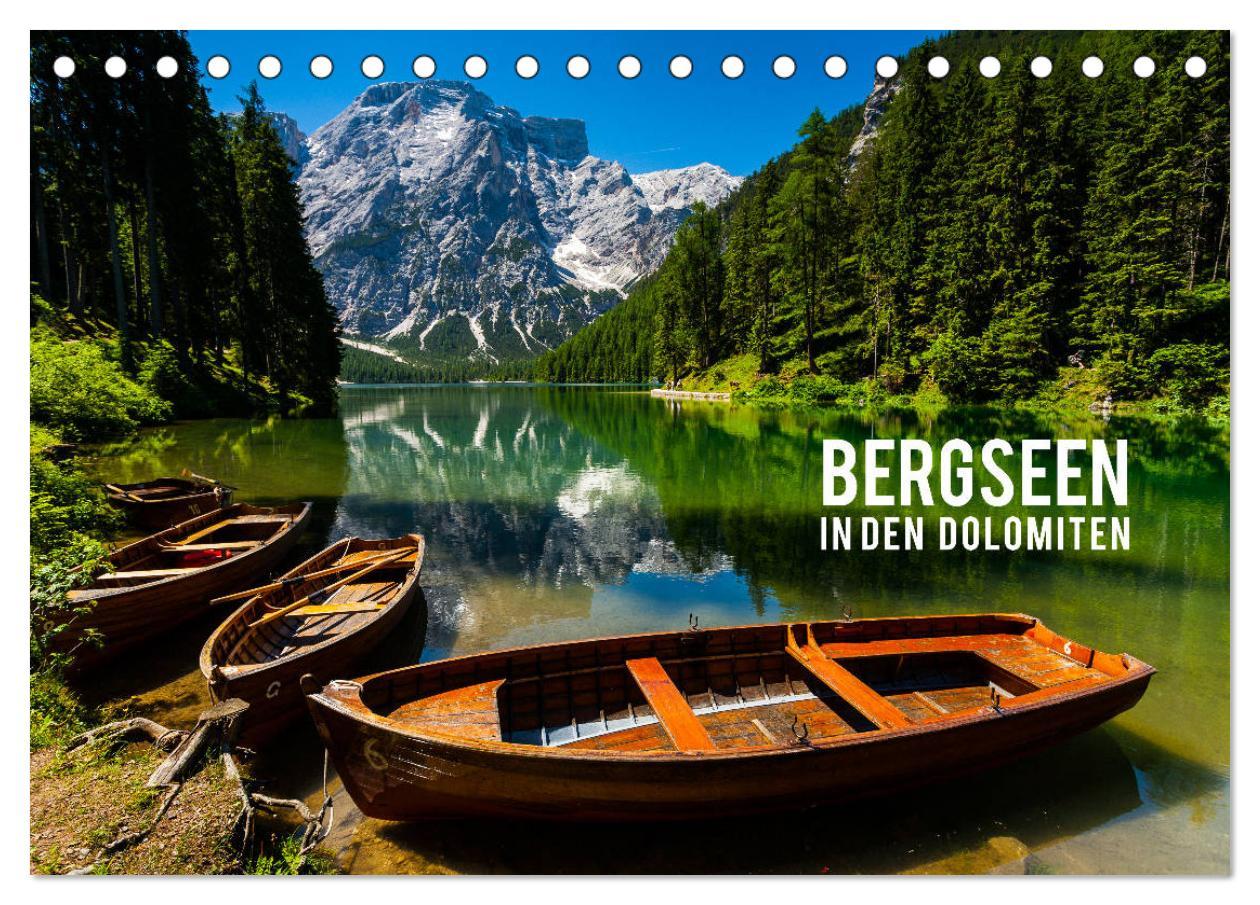 Cover: 9783435292035 | Bergseen in den Dolomiten (Tischkalender 2025 DIN A5 quer),...