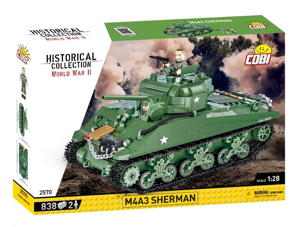 Cover: 5902251025700 | COBI Historical Collection 2570 - M4A3 Sherman WWII Panzer | Englisch