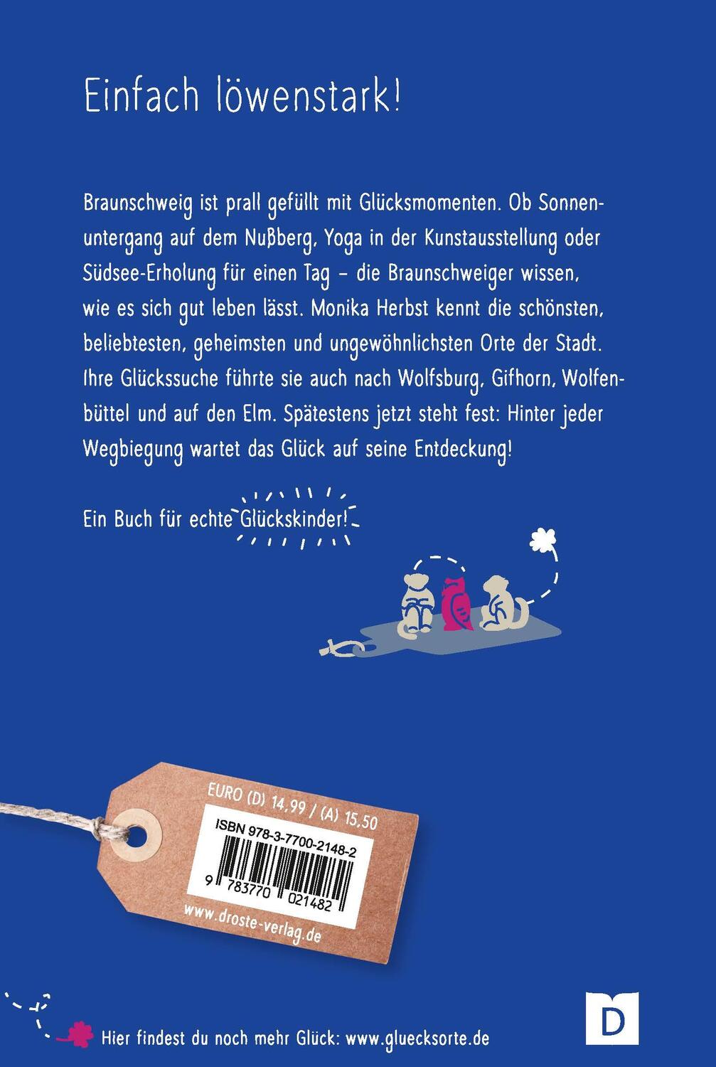 Rückseite: 9783770021482 | Glücksorte in und um Braunschweig | Fahr hin und werd glücklich | Buch