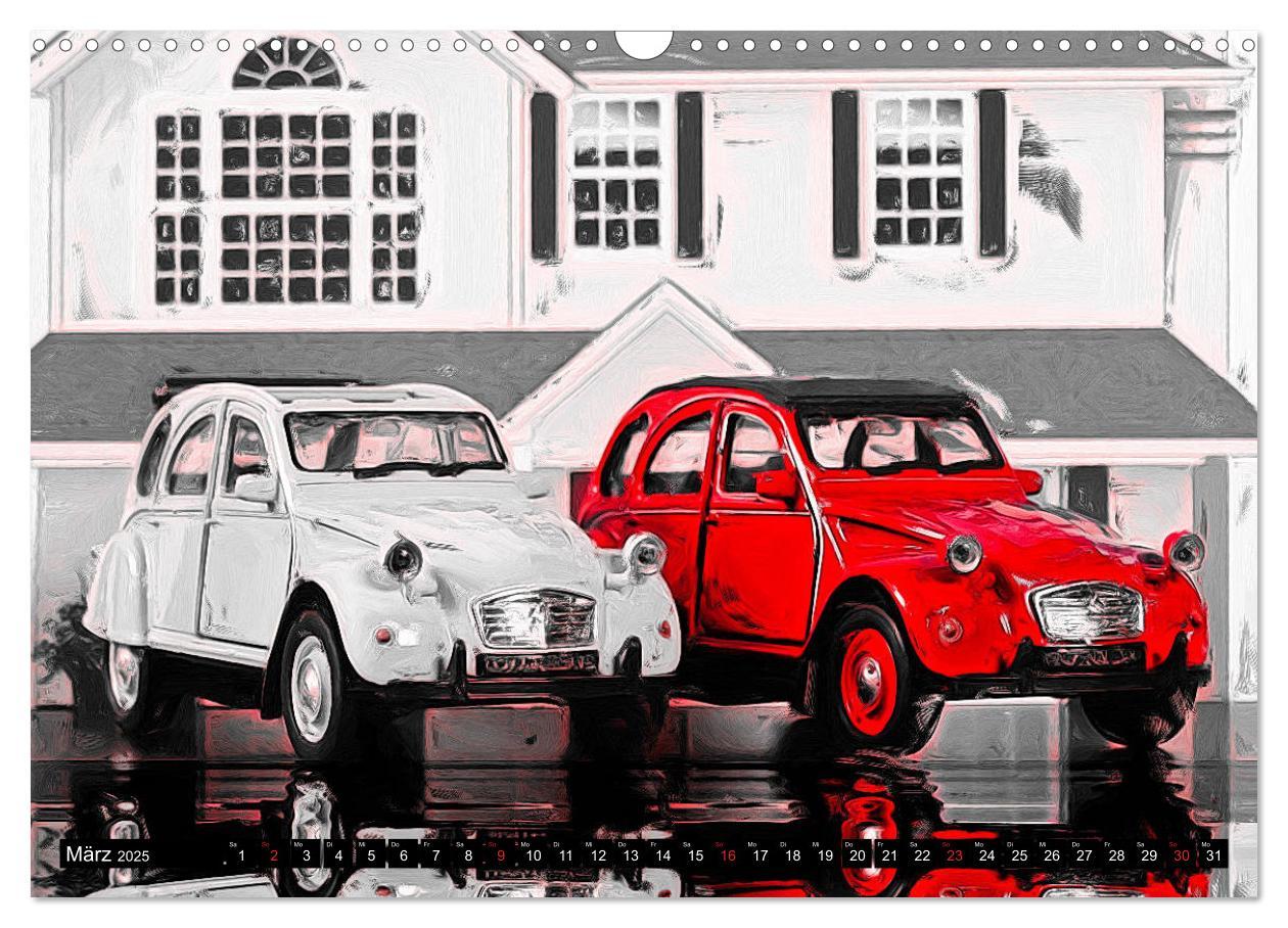 Bild: 9783435281350 | 70 Jahre 2CV (Wandkalender 2025 DIN A3 quer), CALVENDO Monatskalender