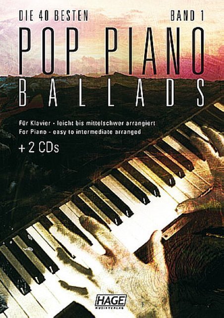 Cover: 4026929911971 | Pop Piano Ballads Vol.1 (40 Best) | Songbuch (Klavier)