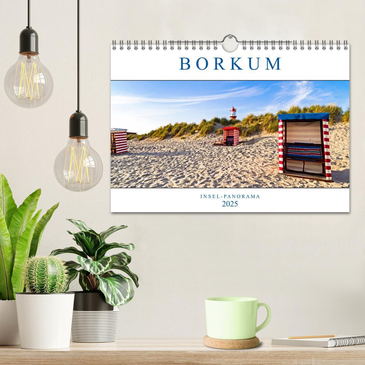 Bild: 9783435259441 | Borkum Inselpanorama (Wandkalender 2025 DIN A4 quer), CALVENDO...