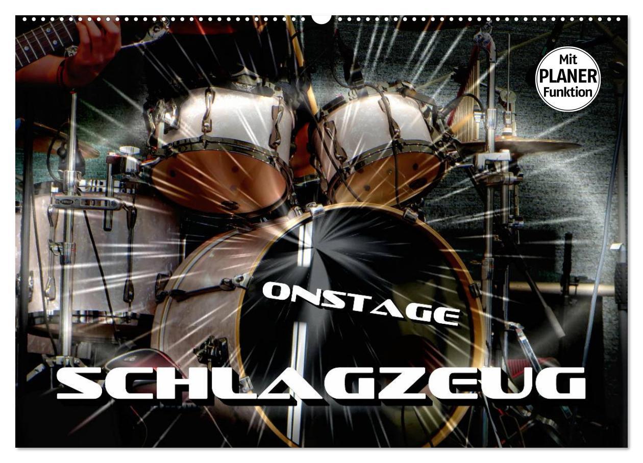 Cover: 9783435424474 | Schlagzeug onstage (Wandkalender 2025 DIN A2 quer), CALVENDO...