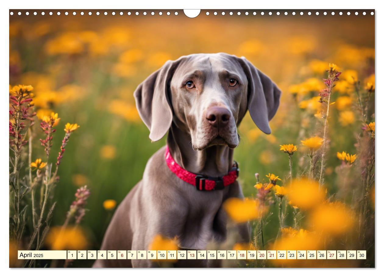 Bild: 9783435979288 | Weimaraner - der ideale Jagdbegleiter (Wandkalender 2025 DIN A3...