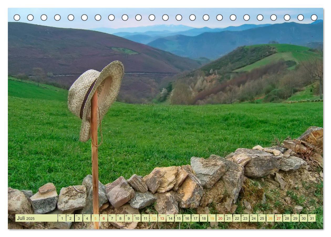 Bild: 9783435576562 | Jakobsweg - pilgern auf dem Camino de Santiago (Tischkalender 2025...