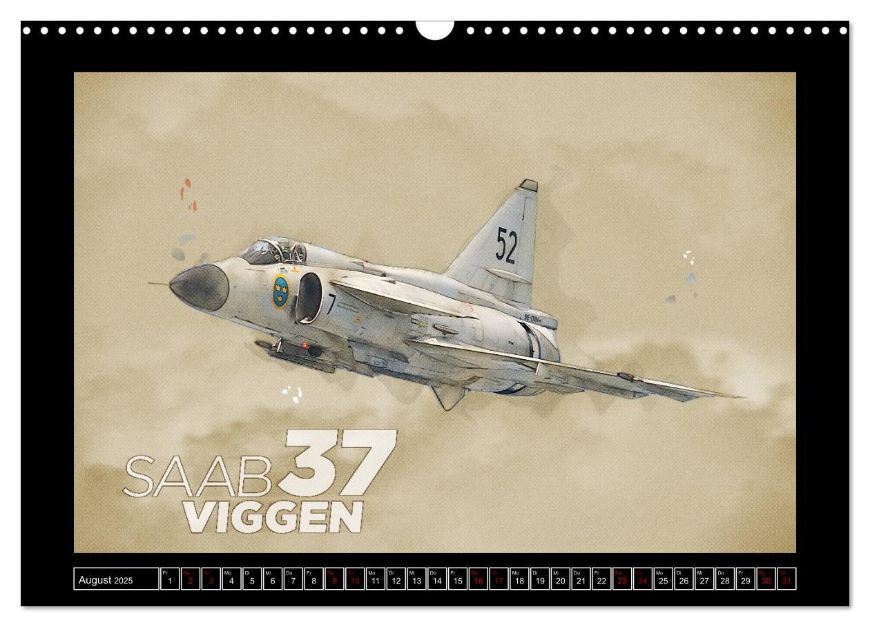 Bild: 9783435325214 | Aero Action Art - Luftfahrt Kunst (Wandkalender 2025 DIN A3 quer),...