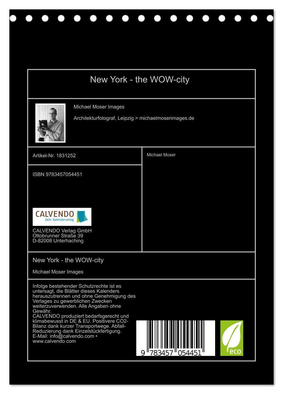 Bild: 9783457054451 | New York - the WOW-city (Tischkalender 2025 DIN A5 hoch), CALVENDO...