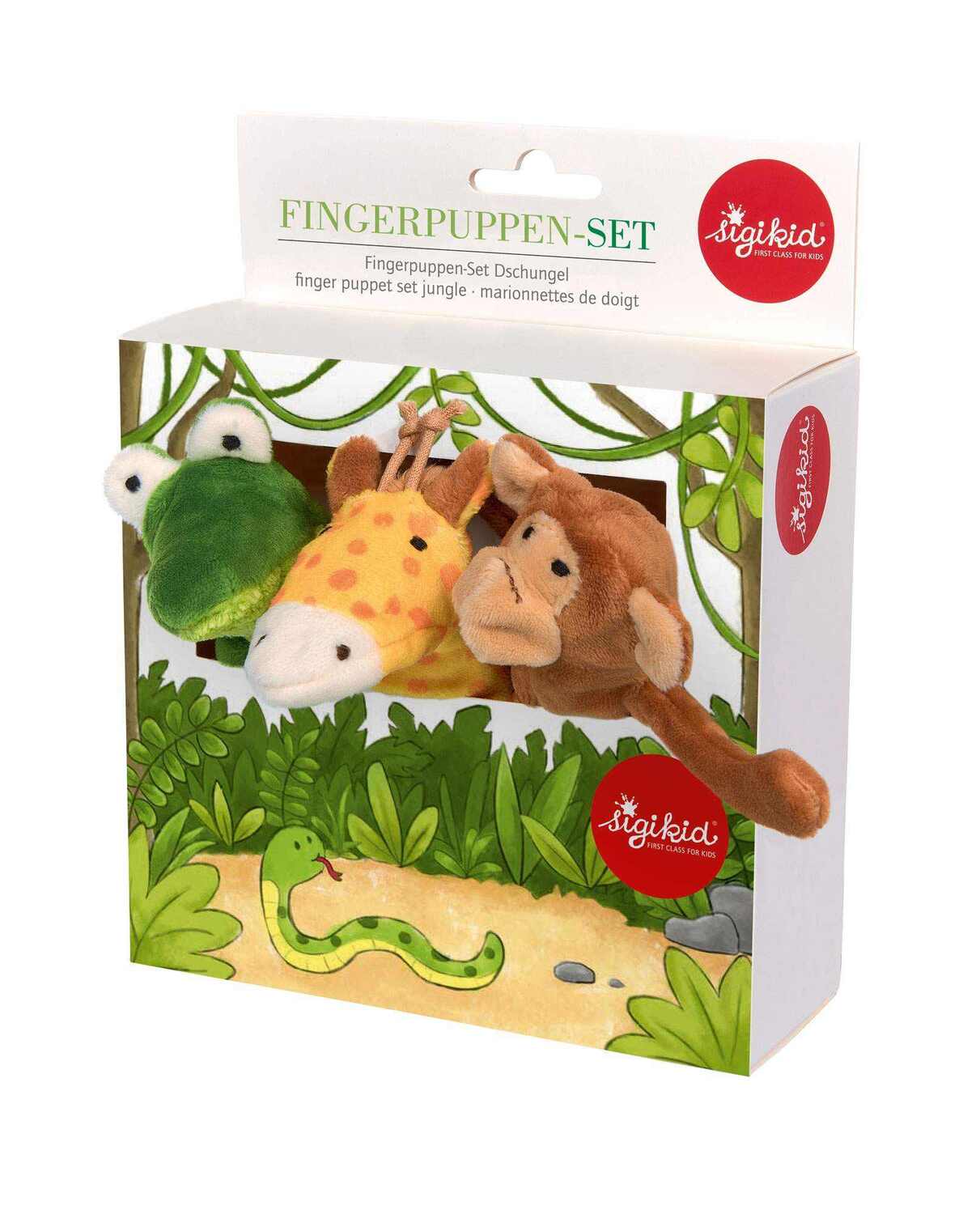 Cover: 4001190424931 | sigikid 42493 - Fingerpuppenset Dschungel, 3er Set | 42493 | 2024