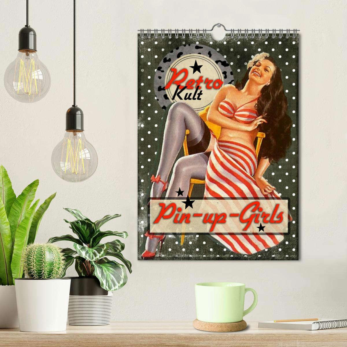 Bild: 9783435910236 | Retro Kult Pin-up-Girls (Wandkalender 2025 DIN A4 hoch), CALVENDO...