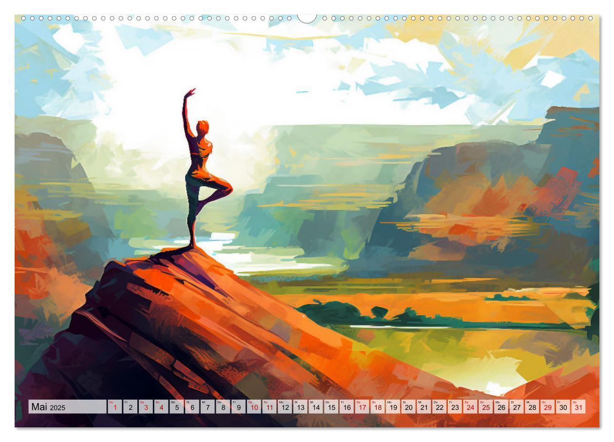 Bild: 9783383905506 | Yoga, die innere Balance (Wandkalender 2025 DIN A2 quer), CALVENDO...