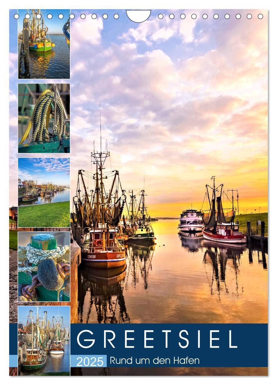 Cover: 9783435969845 | GREETSIEL Rund um den Hafen (Wandkalender 2025 DIN A4 hoch),...